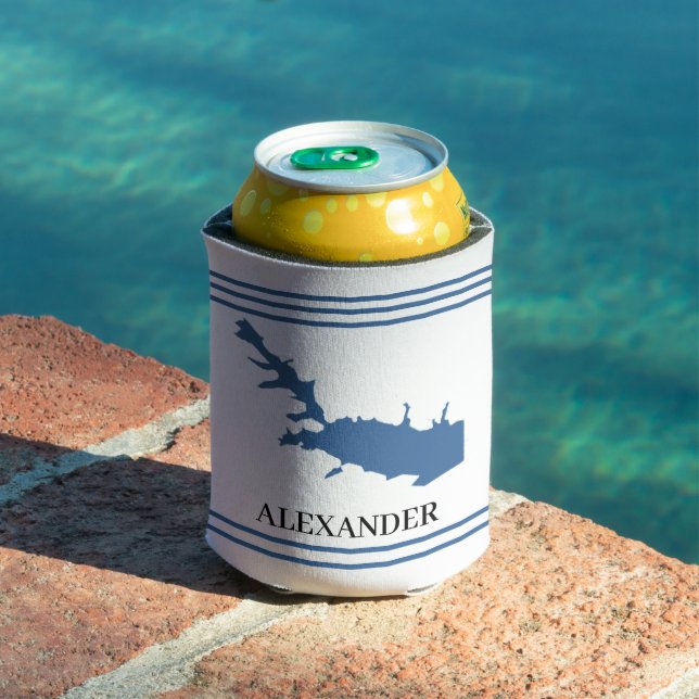 Personalised Lake Arrowhead   Can Cooler (In Situ Pool)