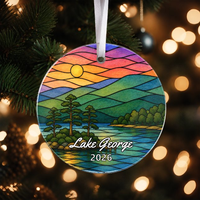 Personalised Lake George Acrylic Ornament, Custom  Ornament (Creator Uploaded)
