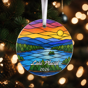 Personalised Lake Placid Acrylic Ornament, Custom  Ornament