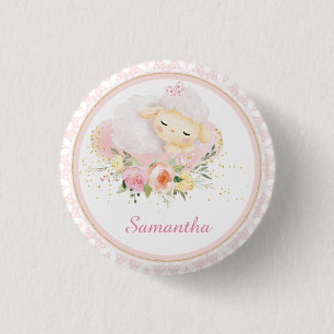 Personalised Lamb 3 Cm Round Badge