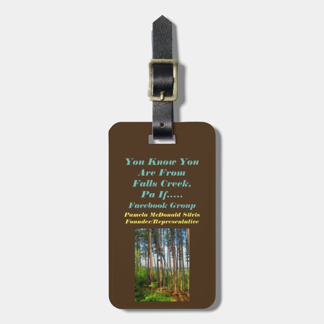 Personalised Lanyand/Luggage Tag (Front Vertical)