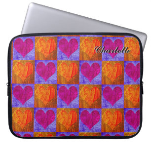 Personalised Laptop Case - Pop Art Heart