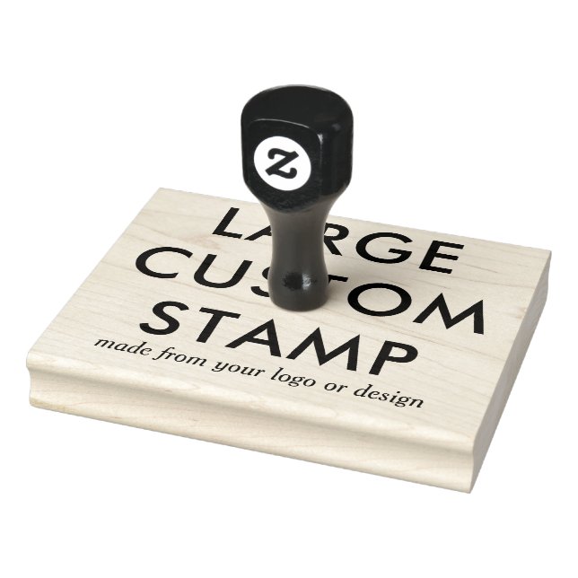 Personalised Large Rubber Stamp for Business Logos (Stamp)