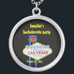 Personalised Las Vegas Silver Plated Necklace<br><div class="desc">A Las Vegas necklace designed for lots of options for personalised choices,  to celebrate any occasion from a bridal shower to a birthday.</div>