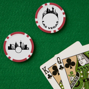 Personalised Las Vegas Skyline Poker Chips