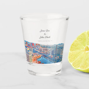 Personalised Las Vegas Skyline Shot Glass