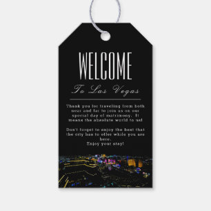 Personalised Las Vegas Skyline Welcome Gift Tag