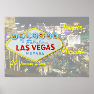 Personalised Las Vegas Special Event Poster