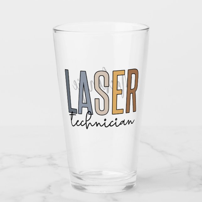 Personalised Laser Technician | Laser Tech Glass (Front)