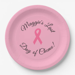 Personalised "Last Day of Chemo" Paper Plates