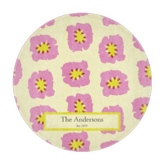 Personalised Last Name Est Year Wedding Gift Cutting Board