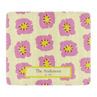 Personalised Last Name Est Year Wedding Gift Cutting Board