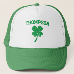 Personalised Last Name St Patrick's Day Party Trucker Hat