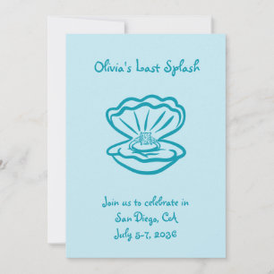 Personalised Last Splash Bachelorette Party Invite