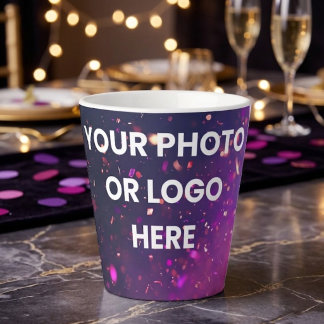 “Personalised Latte Mug – Add Your Photo or Logo”