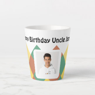 Personalised Latte Mug-editable image & text Latte Mug