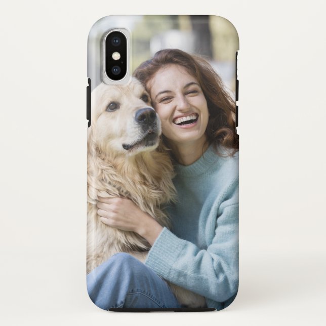 Personalised Laughing Girl with Pet Dog  Case-Mate iPhone Case (Back)