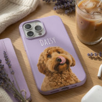 Personalised Lavender Dog Photo Custom