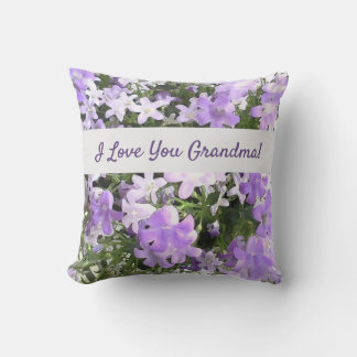 Personalised Lavender Floral Ladies Custom Gift Cushion