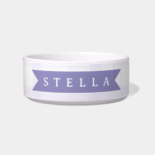 Personalised Lavender Gingham Floral Name Gift Bowl