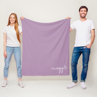 Personalised Lavender Herb Fleece Blanket