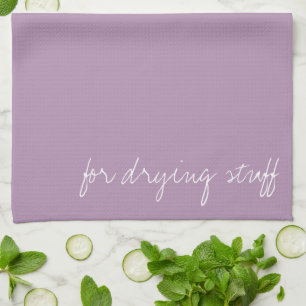 Personalised Lavender Herb Tea Towel