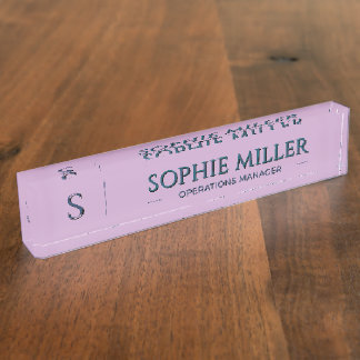 Personalised Lavender Name Gift for Her Nameplate