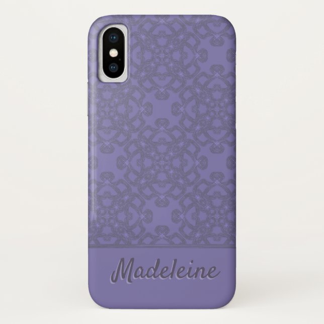 Personalised lavender pattern Case-Mate iPhone case (Back)