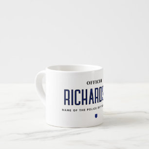 Personalised Law Enforcement Police Officer Espresso Cup