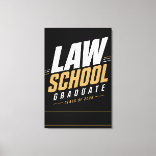 Personalised Law School Graduate 2026 Name Canvas Print
