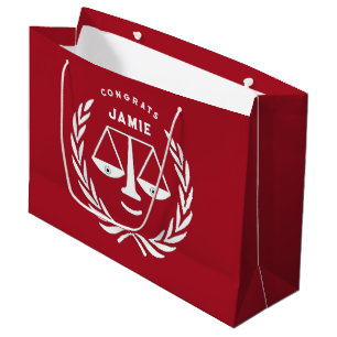 Personalised Lawyer Congrats Large Gift Bag
