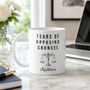 Personalised Lawyer Tears of Opposing Counsel Coffee Mug