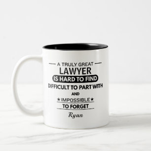 Personalised Lawyer Two-Tone Coffee Mug