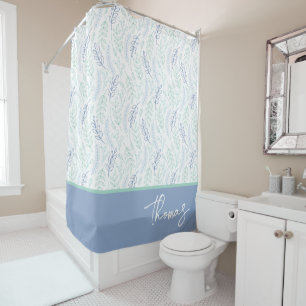Personalised Leaf Shower Curtain