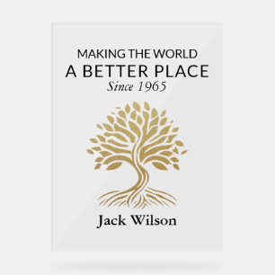 Personalised Legacy & Impact Acrylic Sign