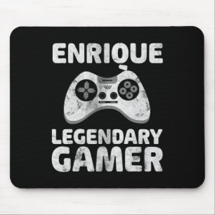 Personalised Legendary Gamer Shirt Enrique Name Vi Mouse Pad
