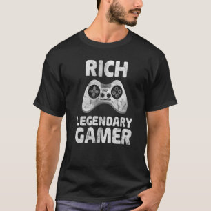 Personalised Legendary Gamer Shirt Rich Name Video