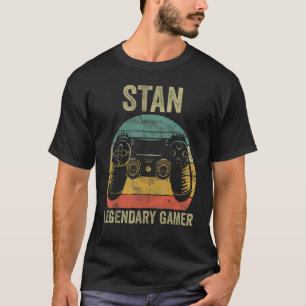 Personalised Legendary Gamer Shirt Stan Name Video
