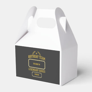 Personalised Legendary Series Gold Birthday Favour Box