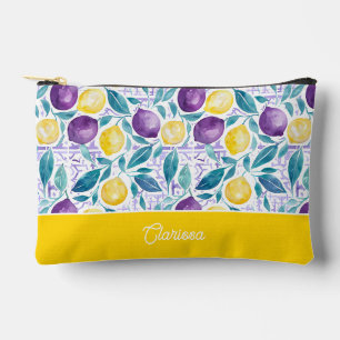Personalised Lemon Accessory Pouch