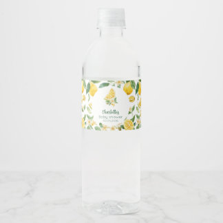 Personalised Lemon Citrus Water Bottle Labels