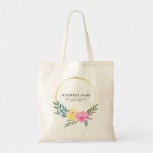 Personalised Lemon Floral Tote Bag