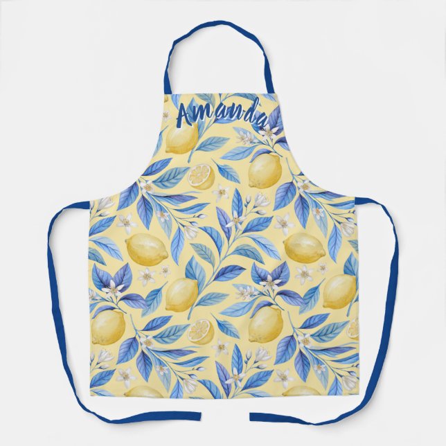 Personalised Lemon Lover Apron (Front)