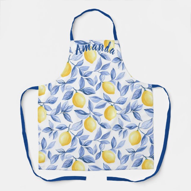Personalised Lemon Lover Apron (Front)