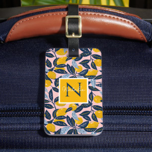 Personalised Lemon Luggage Tag