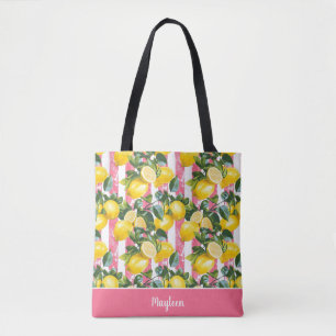 Personalised Lemon Tote Bag