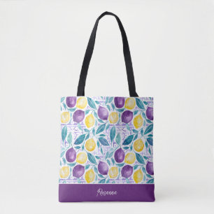 Personalised Lemon Tote Bag