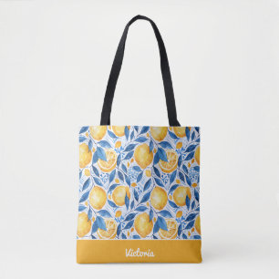 Personalised Lemon Tote Bag