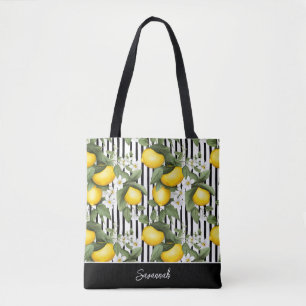 Personalised Lemon Tote Bag