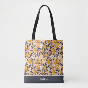 Personalised Lemon Tote Bag